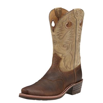 Ariat Heritage Roughstock Kahverengi / Bej Rengi Western Csizma Erkek (28179-464)